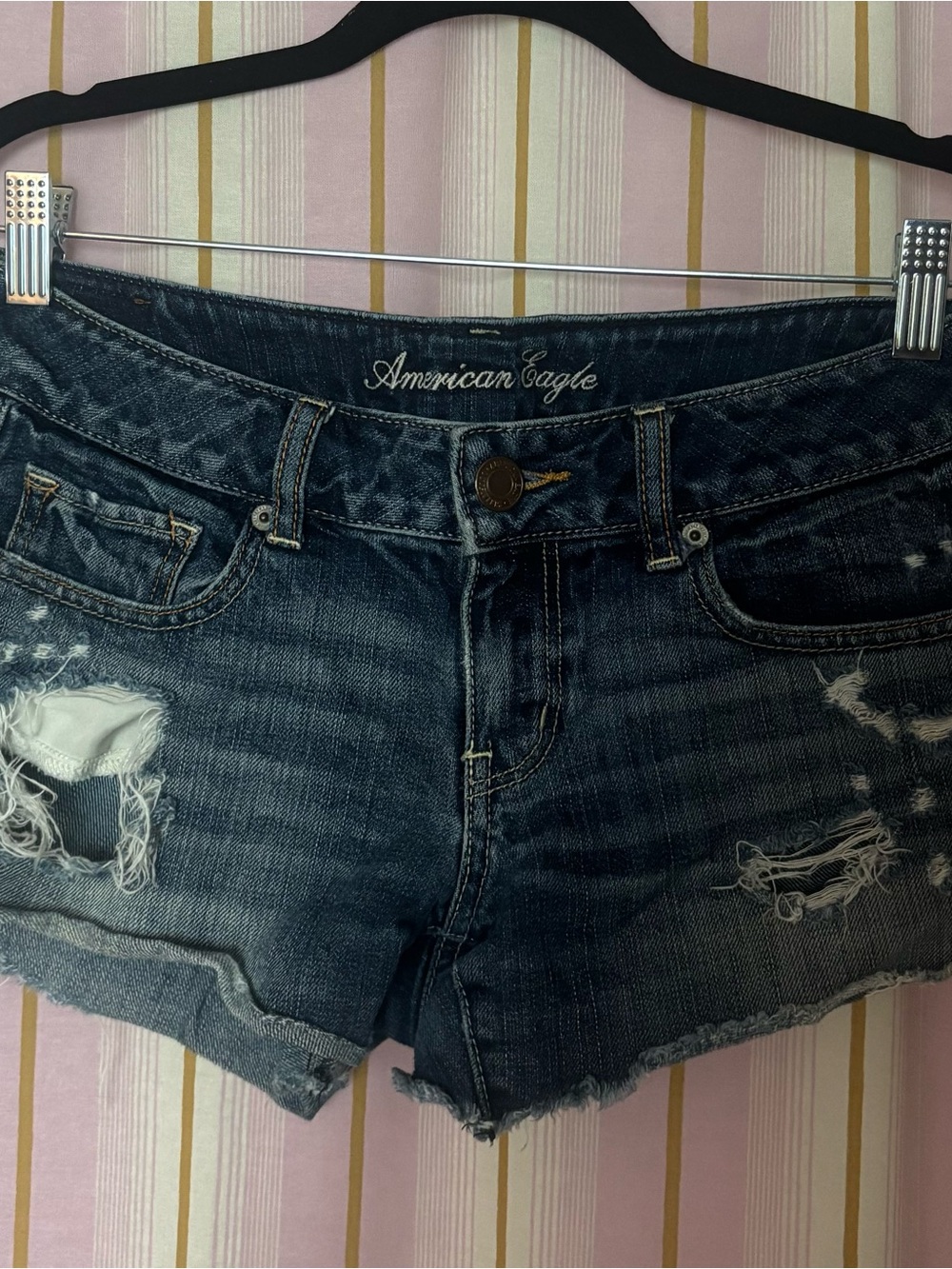 Vintage American Eagle Distressed Low Rise Shorts